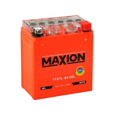 YTX7L-BS MAXION (GEL) Аккумулятор гелевый, 12V, 7Ah, 113x70x132 мм