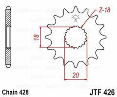 Звезда передняя JT Sprockets JTF426.16