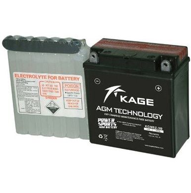 KAGE KGM5Z-3B Мото аккумулятор 5 A/ч, 65 A, (-/+), 120x60x130 мм