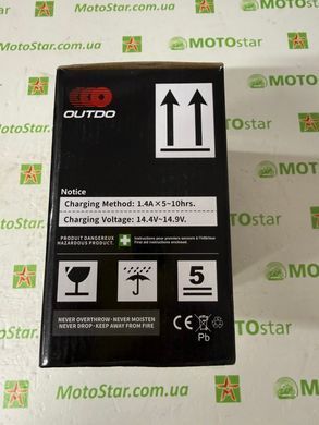 Outdo 14 Ah YB14L-BS (YB14L-B2) MF 14 А/ч, 240 А, (-/+), 134х89х166 мм
