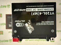 OUTDO YT20L-4 (MF) 12V, 20 A/ч, CA 330 A, (-/+), 175x87x155 мм (YTX20L-BS, YTX20HL-BS)