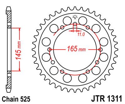 JT JTR1311.45 - Звезда задняя