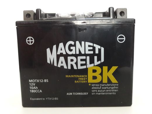 MOTX12-BS - MAGNETI MARELLI 10AH / 180A 12V L + стартерний акумуляторна батарея