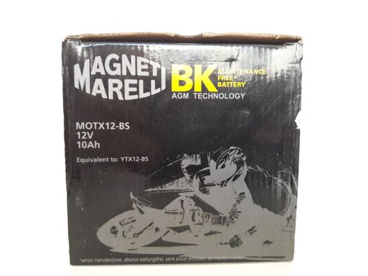 MOTX12-BS - MAGNETI MARELLI 10AH / 180A 12V L + стартерний акумуляторна батарея