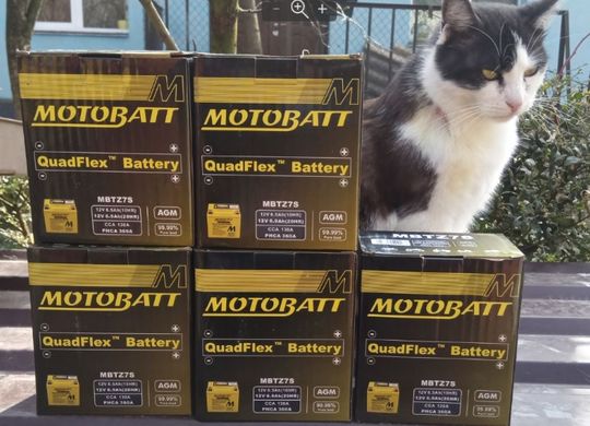 Motobatt MBTZ7S (YTZ7s) Мото акумулятор 6,5 А/ч, 100 А, (-/+), 114x70x107 мм