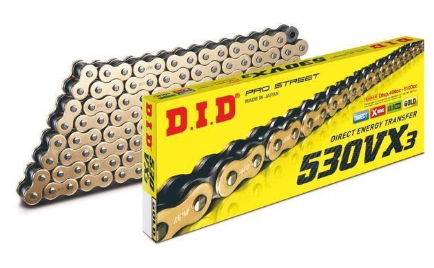 Приводная цепь 530VX3 Gold DID 530VX3 G&B-112ZB