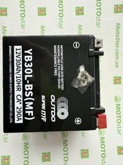 Аккумулятор Outdo YB30L-BS (MF) 30Ah/10HR CA*290A (YTX30L-BS) AGM Tech, 166x126x175 мм