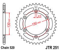 JT JTR251.48 - Звезда задняя