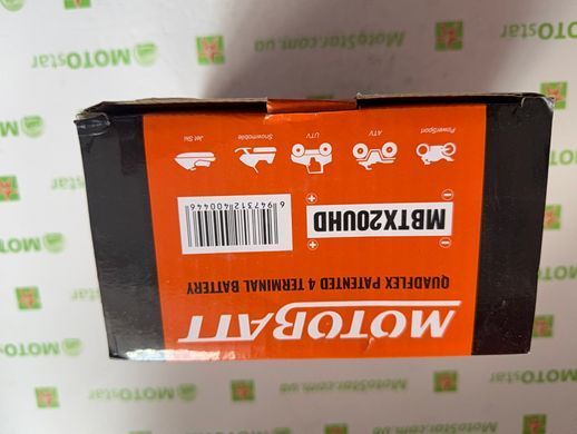 Motobatt MB MBTX20UHD Мото акумулятор 21 A / ч, 310 A, (+/-) (- / +) ,, 175x87x155 мм