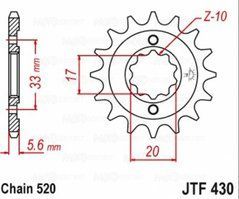 Звезда передняя JT Sprockets JTF430.15 SUZUKI GS,GSX 250 1979-