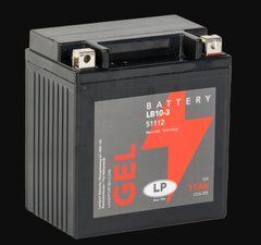 Мотоакумулятор LP GEL MG GB10L-A2 12V, 10Ah, д. 136, ш. 91, в.146, вага 4кг, залитий