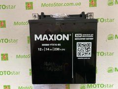 Аккумулятор AGM MXBM-YTX16-BS MAXION 12V, 14Ah, 230А EN
