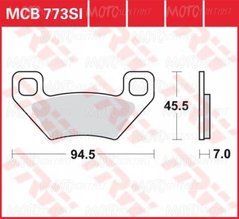 Тормозные колодки LUCAS MCB773SI