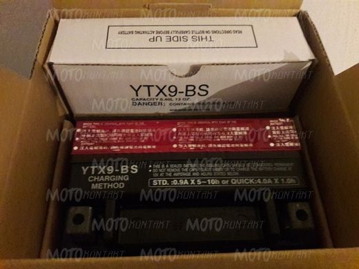 Аккумулятор гелевый YUASA YTX9-BS