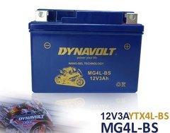 DYNAVOLT GEL MG4L-BS 114х71х86 мм . -/+ 3Ah Мото акумулятор