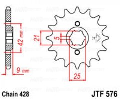 Приводная звезда JT JTF576.17