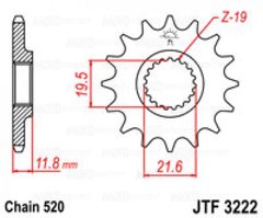 Приводная звезда JT JTF3222.12
