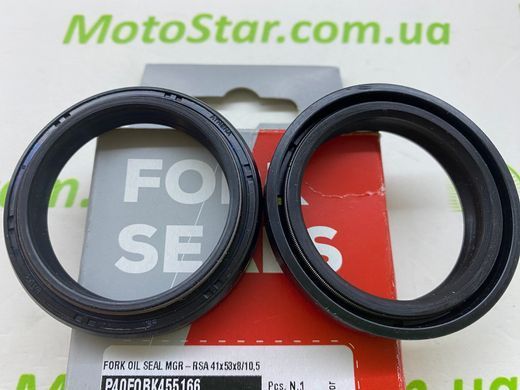 AT P40FORK455166 - Сальник вилки 41x53x8/10,5 APRILIA SRV; GILERA GP, NEXUS; HONDA VT 125-1700 1998-2019