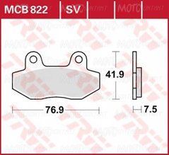 Тормозные колодки LUCAS MCB822