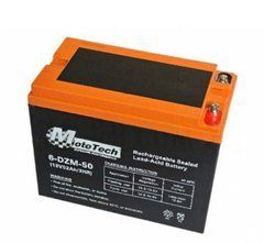 Тяговый аккумулятор MotoTech 6-DZM-50 12V 52АН/3HR M4 (224х122х180 мм)