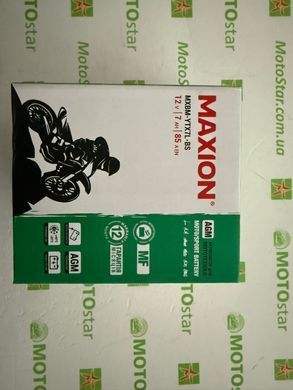 Акумулятор MAXION MXBM-YTX7L-BS AGM (12V, 7Ah), 113x70x132 мм