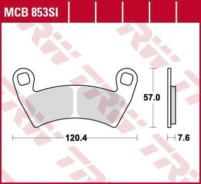 LUCAS MCB853SI - Тормозные колодки (FDB2263SG, MCB853SI, FA452R)