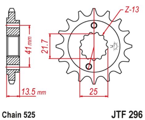 JT JTF296.15RB HONDA NV, VLX, VT, XL 400-700 1988-2013