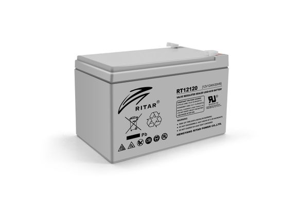 Аккумуляторная батарея AGM RITAR RT12120, Gray Case, 12V 12.0Ah (151х98х 95 (101) ) Q4