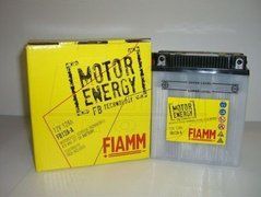 Мотоакумулятор FIAMM FB12A-A 12V, 12Ah, д. 135, ш. 81, в.161, обсяг 0,8, вага 4,1 кг, CCA (-18C): 130, електроліт в к-ті