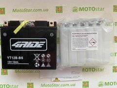 Акумулятор YT12B-BS 4RIDE 12В 10Агод. 180А L+, CCA 180А, 150x69x130 мм (YT12B-4)