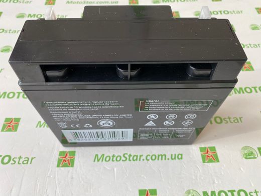 Универсальный аккумулятор MAXION AGM MXBP-OT 18-12, 12V 18Ah B1 под болт М5 с гайкой (181х77х167), вес 4,23 кг