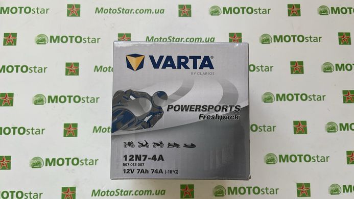 VARTA 12N7-4A, 507013007I314, Акумулятор 7 А / ч, 74 А, (+/-), 12V 137х75х134 мм