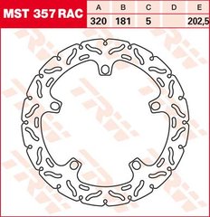 LUCAS MST357RAC - Гальмівний диск