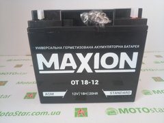 Акумулятор OT MAXION 12-18, 12V, 18Ah , 181x76x167 мм