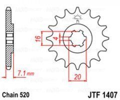 Приводная звезда JT JTF1407.10