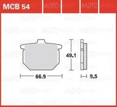 Тормозные колодки LUCAS MCB54