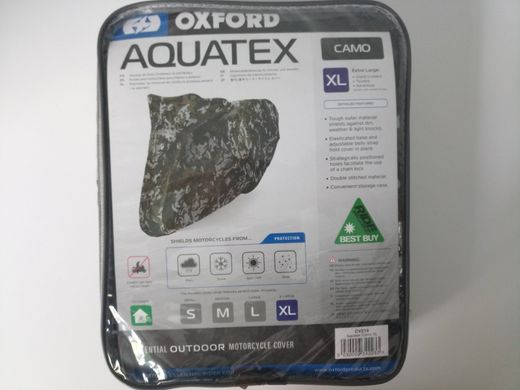 Чохол для мотоцикла OXFORD AQUATEX Camo колір camo розмір XL (CV214)