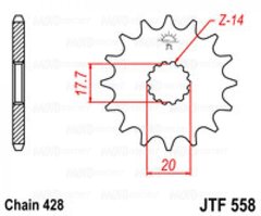 Приводная звезда JT JTF558.18