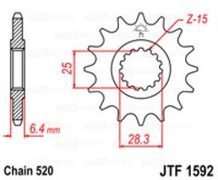 Приводная звезда JT JTF1592.13