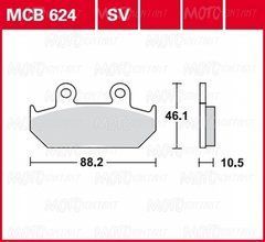 Тормозные колодки LUCAS MCB624SV