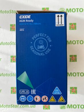 EXIDE SLA12-9 / AGM12-9 Мото аккумулятор 9 А/ч, 120 А, (+/-), 135х75х136 мм