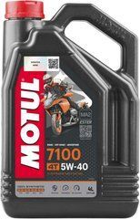 Масло для 4-х тактных двигателей 100% синтетическая эстеровая MOTUL 838041/7100 4T SAE 5W40 (4л)/104087
