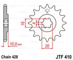 Приводная звезда JT JTF410.13