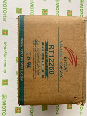 Аккумуляторная батарея AGM RITAR RT12260, Gray Case, 12V 26.0Ah (166х178х125) Q1, вес 7,05