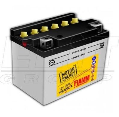 Мотоакумулятор FIAMM F50-N18L-A 12V,20Ah,д. 206, ш. 92, в.160, объем 1,47л. , вес 4,27 кг.,CCA(-18C):200