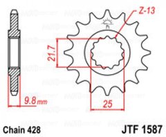 Приводная звезда JT JTF1587.19