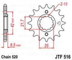 Приводная звезда JT JTF516.15