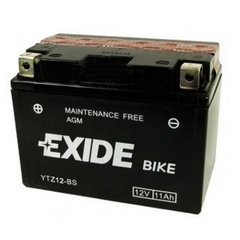 EXIDE YTZ12-BS Акумулятор 11 А/ч, 210 А, (+/-), 150х87х110 мм