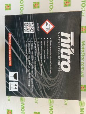 Акумулятор NITRO NTX9-BS AGM 150x87x105 мм, +/-, Open Battery 12V, 8Ah, CCA 135A (YTX9-BS)