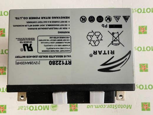 Аккумуляторная батарея AGM RITAR RT12280, Gray Case, 12V 28Ah (166х178х125 ) Q1